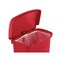 Rubbermaid Commercial Streamline 13-Gallon Front Step Style Resin Step-On Container - Red
